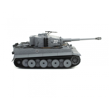 Ferngesteuerter Panzer IR/Sound 1:24 Deutscher Tiger I Mittlerer Standard Grau RTR 2,4 GHz - Heng Long 3841-11-M